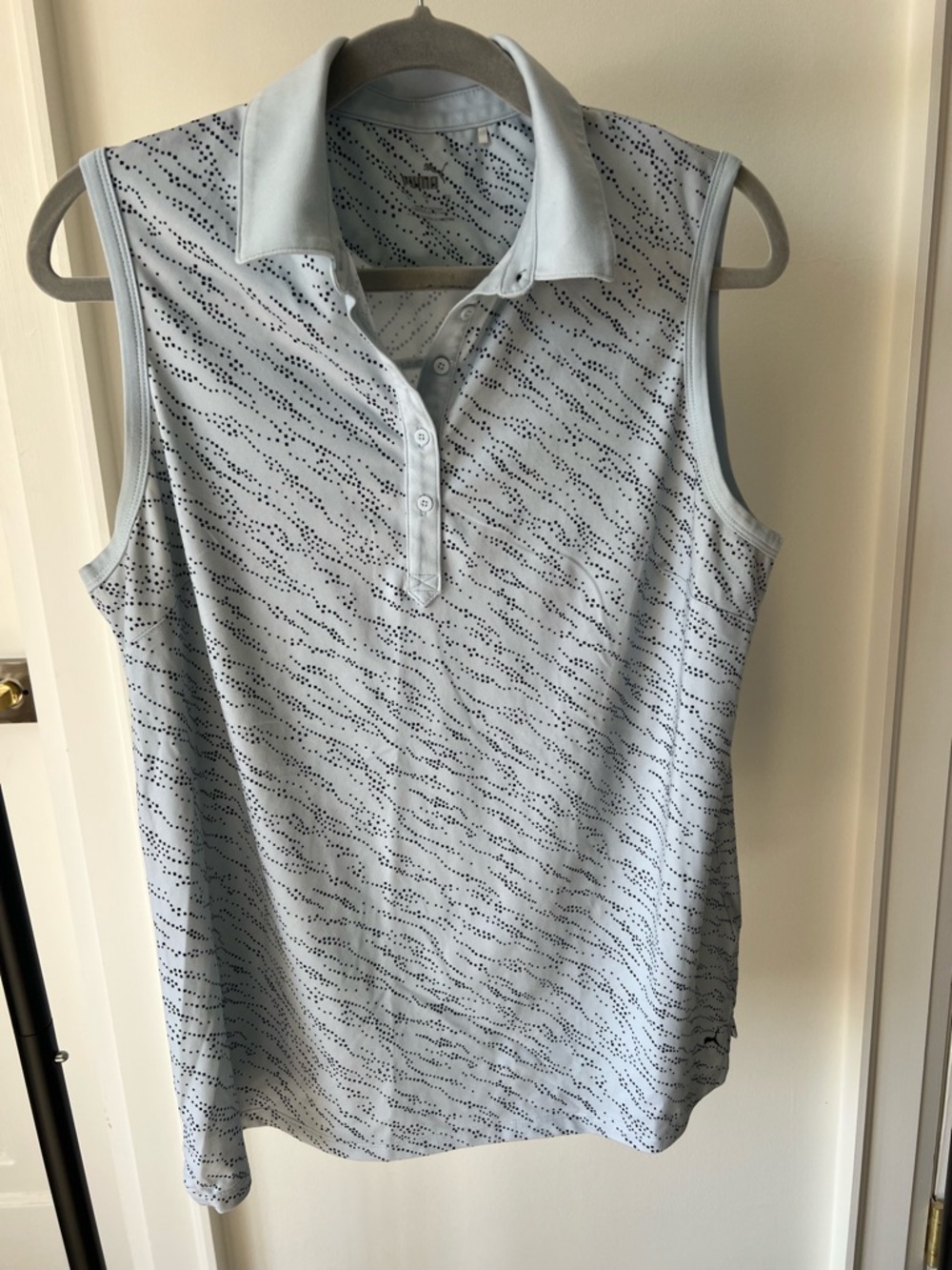 Light Blue Sleeveless Polo Top - Puma